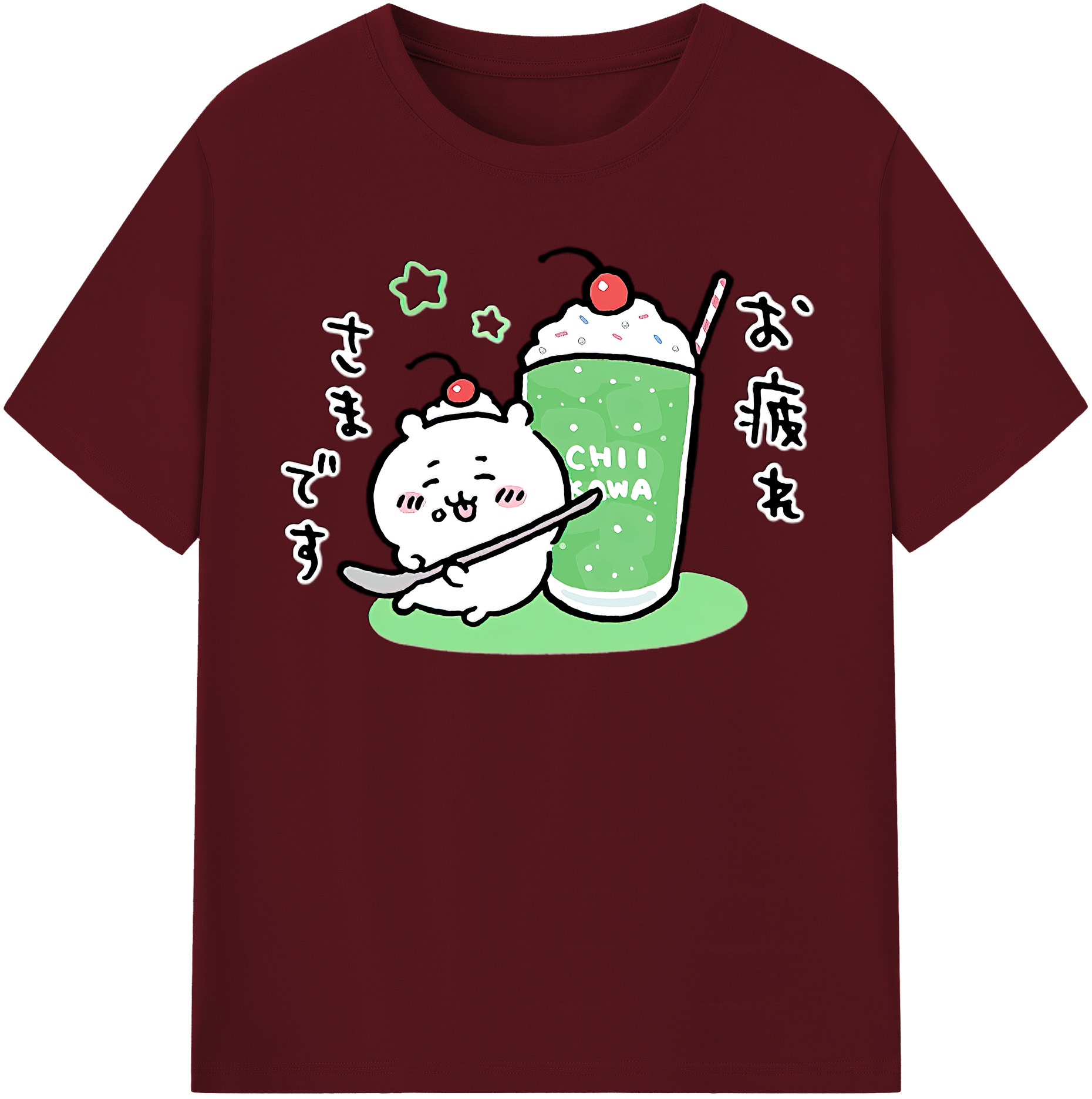 （画像用） ちいかわ ちいかわ Chii-kawa chiikawa 綿100％半袖Tシャツ（フロントプリント）